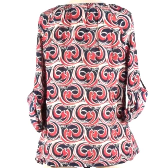 Tory Burch Cotton/Silk Blend Abstract Print Tunic - Size 4 - Picture 5 of 9